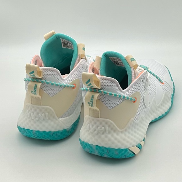 adidas Harden Vol 6 White Blue Orange Men's Basketball Shoes Size 11.5 GW9031 - Picture 6 of 6